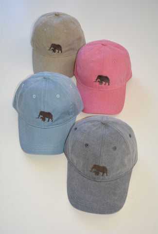Elephant Classic Garment Dyed Logo Long Sleeve Tee